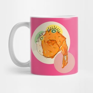 shrimp on the round Mug